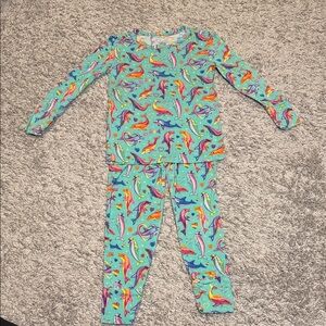 Posh Peanut Colorful Lisa Frank Dolphin Kids Pajamas